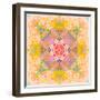 Symmetric Photographic Layer Work of Blossoms-Alaya Gadeh-Framed Photographic Print