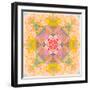 Symmetric Photographic Layer Work of Blossoms-Alaya Gadeh-Framed Photographic Print