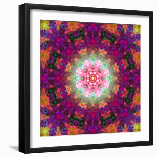 Symmetrical Ornament of Flower Photographies-Alaya Gadeh-Framed Photographic Print