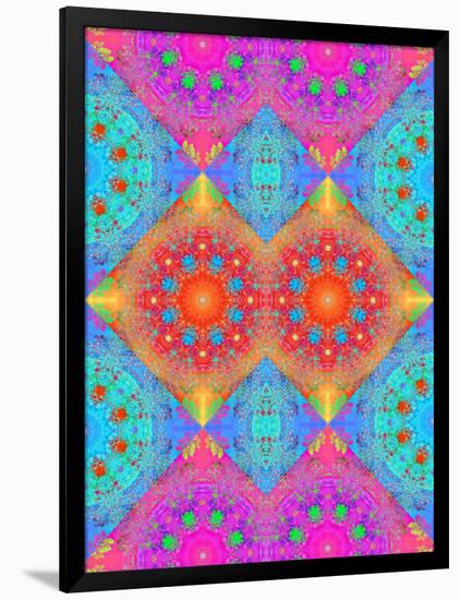 Symmetrical Ornament of Flower Photos-Alaya Gadeh-Framed Photographic Print