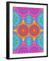 Symmetrical Ornament of Flower Photos-Alaya Gadeh-Framed Premium Photographic Print