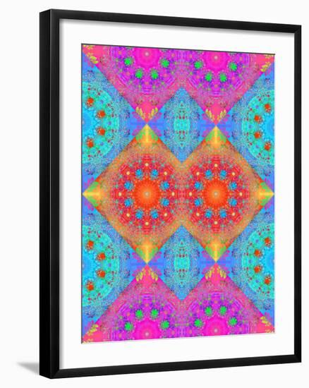 Symmetrical Ornament of Flower Photos-Alaya Gadeh-Framed Premium Photographic Print