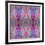 Symmetrical Photomontage of Red Roses and Floral Ornaments-Alaya Gadeh-Framed Photographic Print