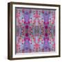 Symmetrical Photomontage of Red Roses and Floral Ornaments-Alaya Gadeh-Framed Photographic Print