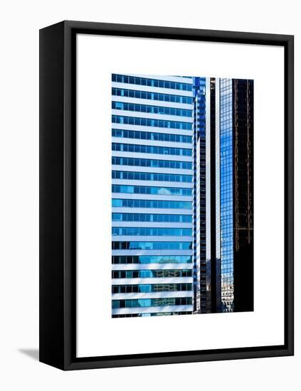 Symmetry Windows Skyscrapers, Philadelphia, Pennsylvania, US, White Frame, Full Size Photography-Philippe Hugonnard-Framed Stretched Canvas