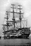 HMS Duke of Wellington Firing a Royal Salute as Flagship at Portsmouth, Hampshire, 1896-Symonds & Co-Giclee Print