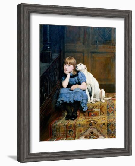 Sympathy, 1877-Briton Rivi?re-Framed Giclee Print