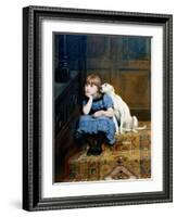 Sympathy, 1877-Briton Rivi?re-Framed Giclee Print