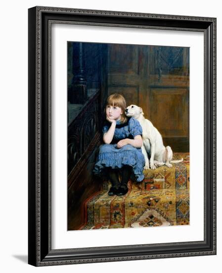 Sympathy, 1877-Briton Rivi?re-Framed Giclee Print