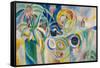 Symphonie colorée-Robert Delaunay-Framed Stretched Canvas