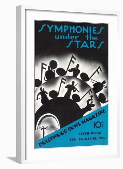 Symphonies under the Stars, Los Angeles, California-null-Framed Art Print