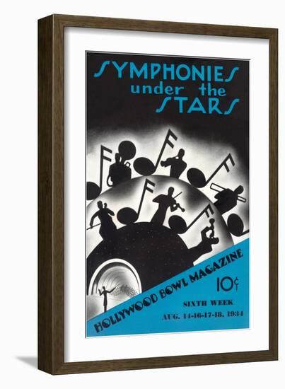 Symphonies under the Stars, Los Angeles, California-null-Framed Art Print