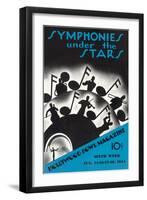 Symphonies under the Stars, Los Angeles, California-null-Framed Art Print