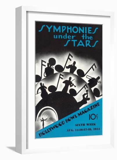 Symphonies under the Stars, Los Angeles, California-null-Framed Art Print