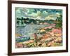 Symphony in Blue, Brooksville, Maine, 1907-10 (Oil on Panel)-Charles Prendergast-Framed Giclee Print