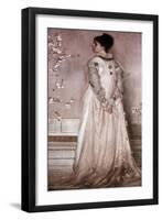 Symphony in Flesh Color and Pink: Portrait of Mrs. Frances Leyland-James Abbott McNeill Whistler-Framed Giclee Print