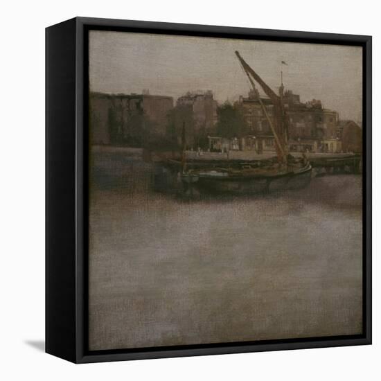 Symphony in Grey and Brown (Lindsey Row, Chelsea), C.1834-1948-James Abbott McNeill Whistler-Framed Stretched Canvas