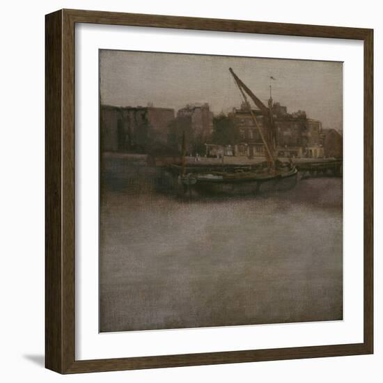 Symphony in Grey and Brown (Lindsey Row, Chelsea), C.1834-1948-James Abbott McNeill Whistler-Framed Giclee Print