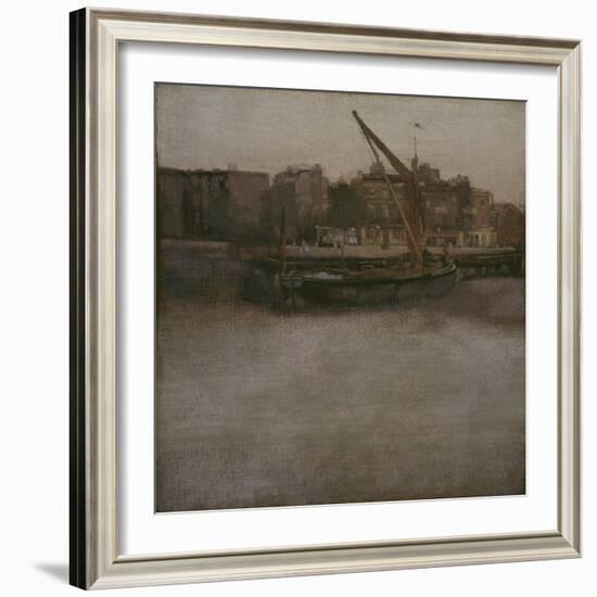 Symphony in Grey and Brown (Lindsey Row, Chelsea), C.1834-1948-James Abbott McNeill Whistler-Framed Giclee Print