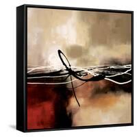 Symphony in Red and Khaki II-Laurie Maitland-Framed Stretched Canvas