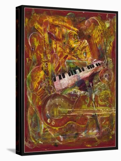 Symphony in Red-Ikahl Beckford-Stretched Canvas