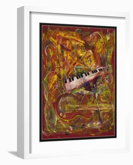 Symphony in Red-Ikahl Beckford-Framed Giclee Print