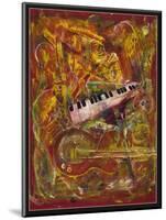 Symphony in Red-Ikahl Beckford-Mounted Giclee Print