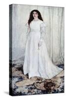 Symphony in White, No. 1: the White Gir-James Abbott McNeill Whistler-Stretched Canvas