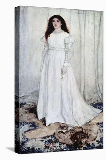 Symphony in White, No. 1: the White Gir-James Abbott McNeill Whistler-Stretched Canvas