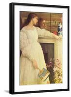 Symphony In White No. 2, Girls In White-James Abbott McNeill Whistler-Framed Art Print