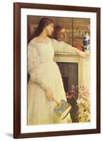 Symphony In White No. 2, Girls In White-James Abbott McNeill Whistler-Framed Art Print