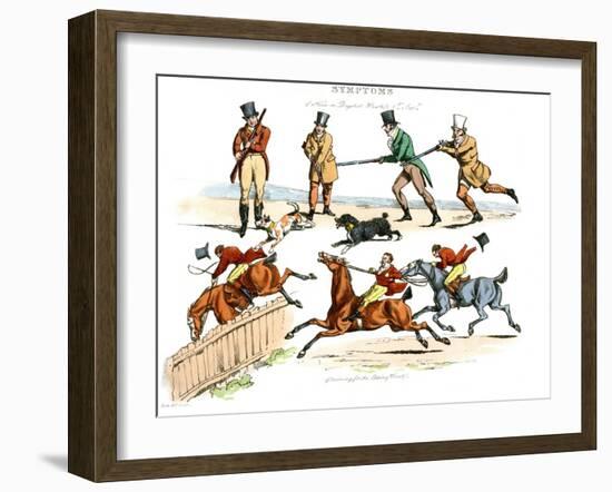 Symptoms of Being Amused, 1822-Henry Thomas Alken-Framed Giclee Print