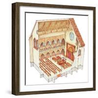 Synagogue, 15th Century, Central Europe-Fernando Aznar Cenamor-Framed Giclee Print