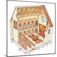 Synagogue, 15th Century, Central Europe-Fernando Aznar Cenamor-Mounted Giclee Print