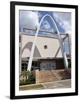Synagogue and Jewish Community Centre, Vedado, Havana, Cuba, West Indies, Central America-John Harden-Framed Photographic Print