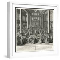 Synagogue Dedication, Picart-C du Bose-Framed Art Print