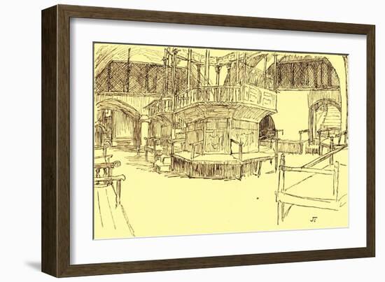 Synagogue in Jerusalem - Bible-James Jacques Joseph Tissot-Framed Giclee Print