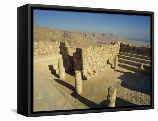 Synagogue, Masada, UNESCO World Heritage Site, Israel, Middle East-Simanor Eitan-Framed Stretched Canvas