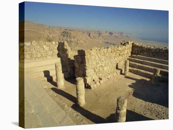 Synagogue, Masada, UNESCO World Heritage Site, Israel, Middle East-Simanor Eitan-Stretched Canvas