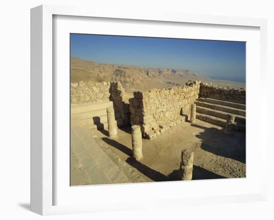 Synagogue, Masada, UNESCO World Heritage Site, Israel, Middle East-Simanor Eitan-Framed Photographic Print