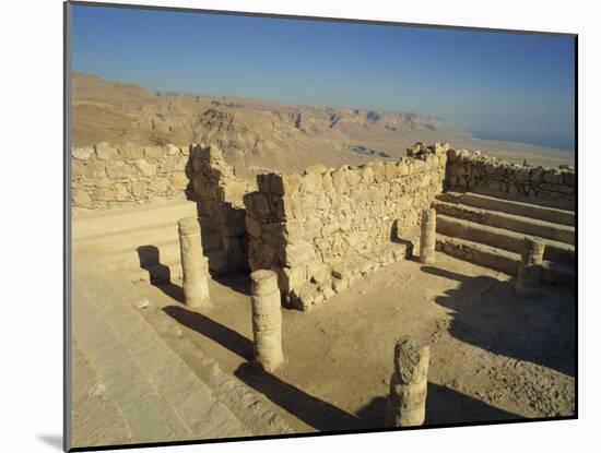 Synagogue, Masada, UNESCO World Heritage Site, Israel, Middle East-Simanor Eitan-Mounted Photographic Print