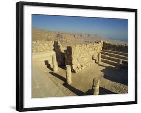 Synagogue, Masada, UNESCO World Heritage Site, Israel, Middle East-Simanor Eitan-Framed Photographic Print