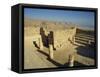 Synagogue, Masada, UNESCO World Heritage Site, Israel, Middle East-Simanor Eitan-Framed Stretched Canvas