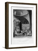 Synagogue of the Jews, Jerusalem, Israel, 1841-J Redaway-Framed Giclee Print