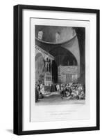 Synagogue of the Jews, Jerusalem, Israel, 1841-J Redaway-Framed Giclee Print