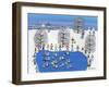 Synchronized Snowmen-Gordon Barker-Framed Giclee Print