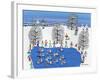 Synchronized Snowmen-Gordon Barker-Framed Giclee Print