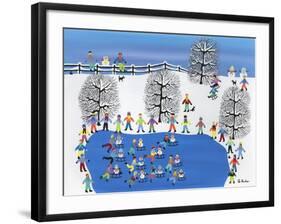 Synchronized Snowmen-Gordon Barker-Framed Giclee Print