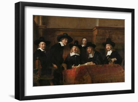 Syndics of the Drapers' Guild (The Sampling Official), 1662-Rembrandt van Rijn-Framed Giclee Print