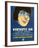 SYNTHETIC SIN, Colleen Moore, 1929.-null-Framed Art Print